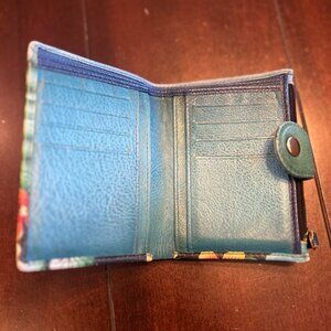 Vintage Anuschka Hand painted wallet